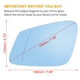 thumbnail image 3 of Car Left Side Rearview Mirror Glass Heated with Backing Plate for BMW 750i 2013-2015, 3 of 6