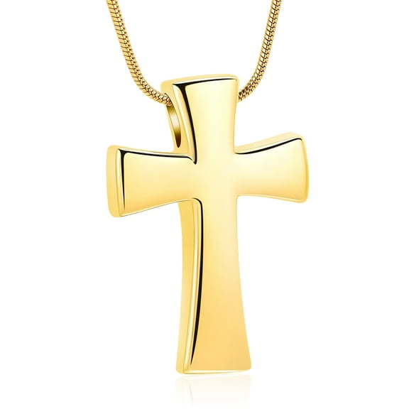 Cross Urn Necklace for Ashes Men Women Cremation Ashes Holder Memorial Jewelry for Ashes Keepsake Cremation Jewelry for Pet Human Ashes
