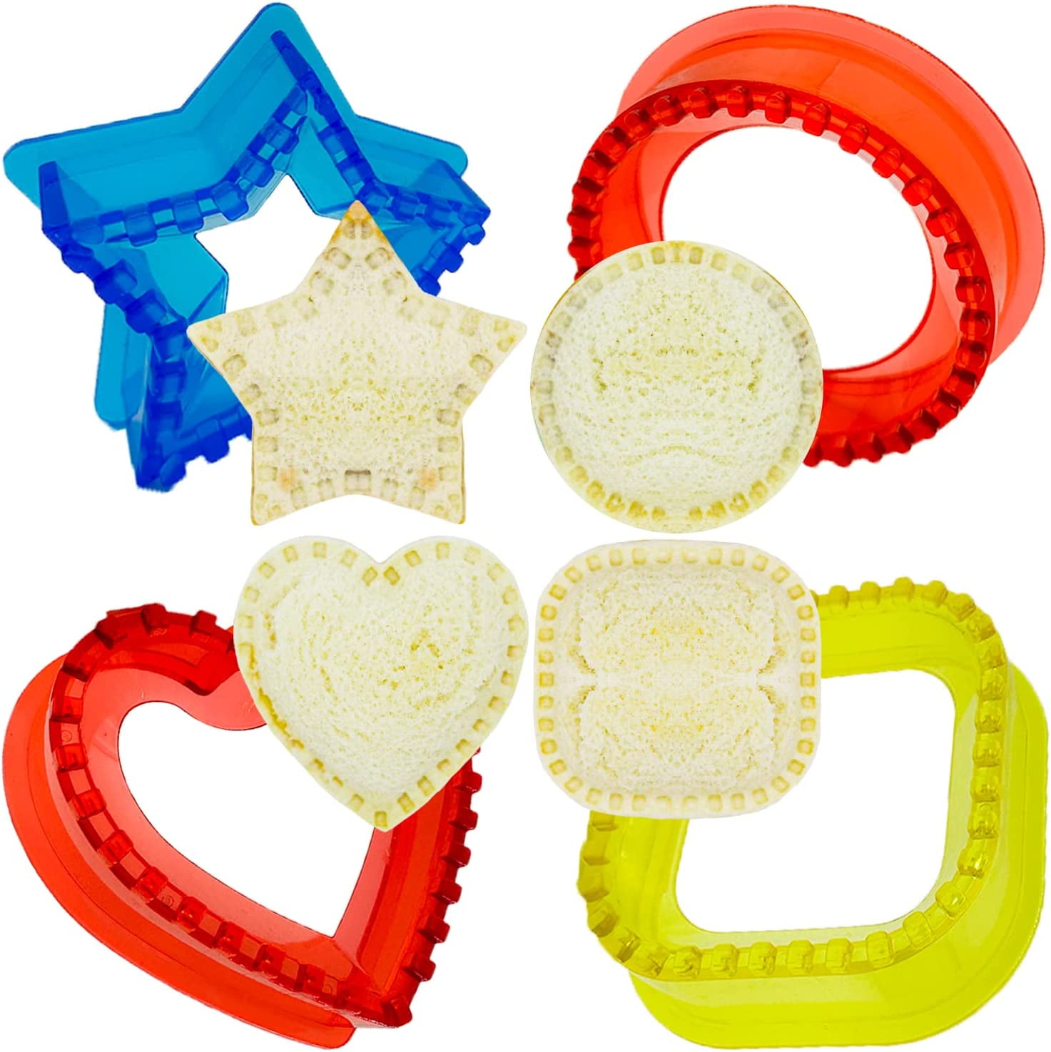 12 pcs Sandwich Cutter and Sealer for kids Uncrustables Sandwich