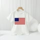 thumbnail image 2 of Gibobby ropa Niños blusas Camisetas del 4 de julio para niños pequeños, camiseta con la bandera americana, camisetas patrióticas de manga corta para el Día de la Independencia(Blanco, 8-9 Años), 2 of 5