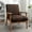 Brown, variant on Brown Microfiber Arm Chair with Foam Cushion / Comfortable and Suitable for Any Corner