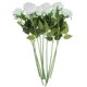 thumbnail image 1 of 10 flores artificiales de un solo tallo: rosas artificiales realistas con tallos - Flores falsas para ramos de boda, decoración del hogar y fiestas, 1 of 5