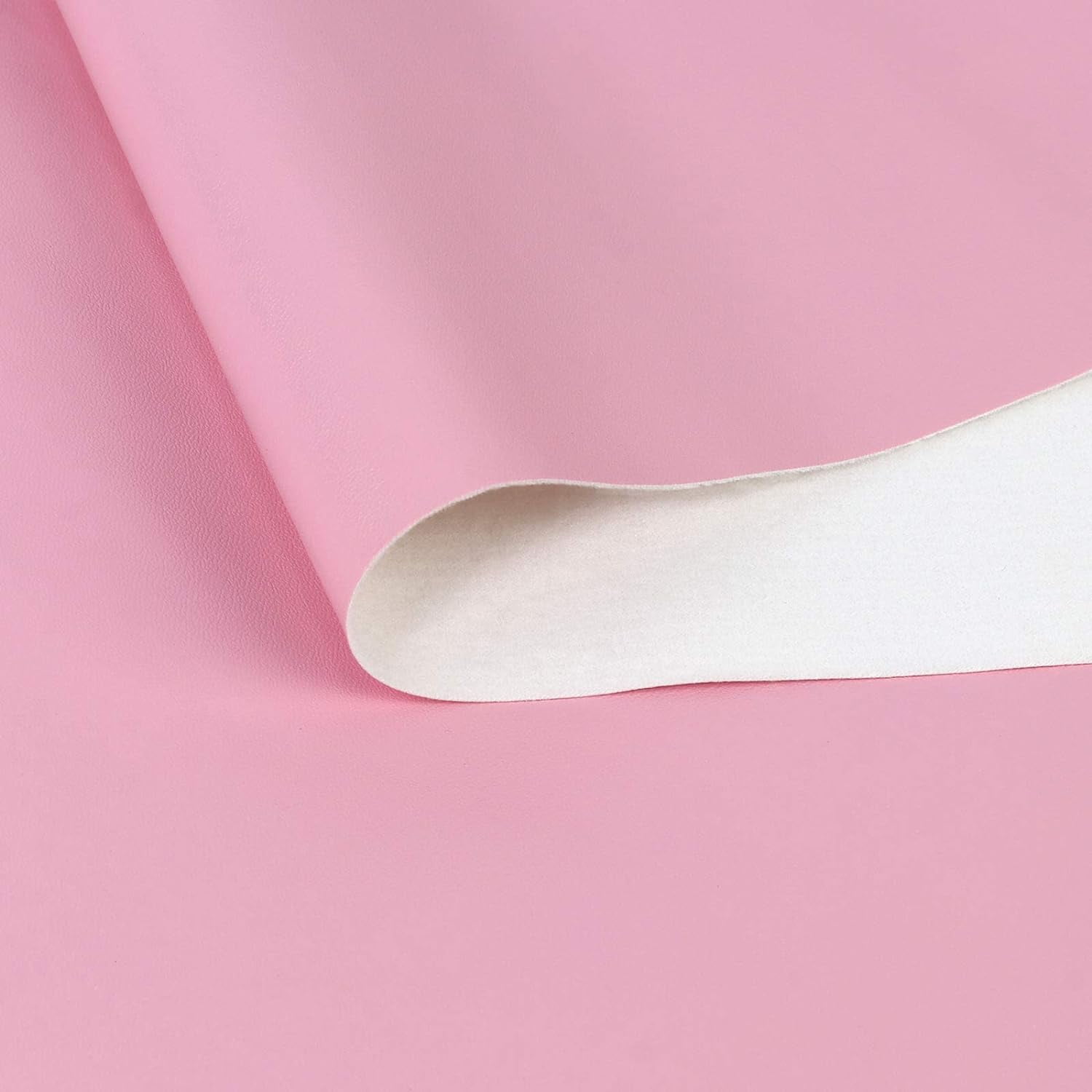 Vinyl Marine Leather Fabric - 54" Marine Vinyl Faux Leather Sheets 0.8mm Thick Soft Waterproof Material for Automotive,Boat,Headliner,Crafts, Chairs,DIY Sewing - Pink