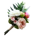 thumbnail image 4 of Ramo de flores artificiales Decoración de flores falsas para silla Herramienta de decoración de plantas de boda en casa Yuarrent HA8199-04B, 4 of 6