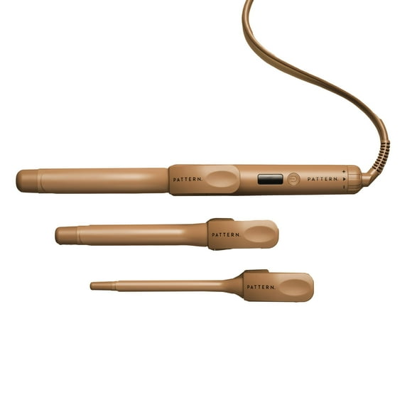 The PATTERN Interchangeable Curling Iron with 3 Barrel Sizes &amp; 8 Heat Settings for a Personalized Styling Experience for Every Hair Type
