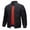 Black, variant on Men's Quilted Jackets Winter Full Zip Crew Neck Fleece Lined Outerwear Coats Casual Windproof Bomber Varsity Jackets with Pockets Black S