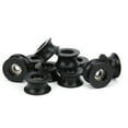 thumbnail image 2 of Slatcetga 10Pcs Roller Bearing Deep UShaped Groove Nylon Coated Pulley Guide Rail Wheel 608ZZ, 2 of 8