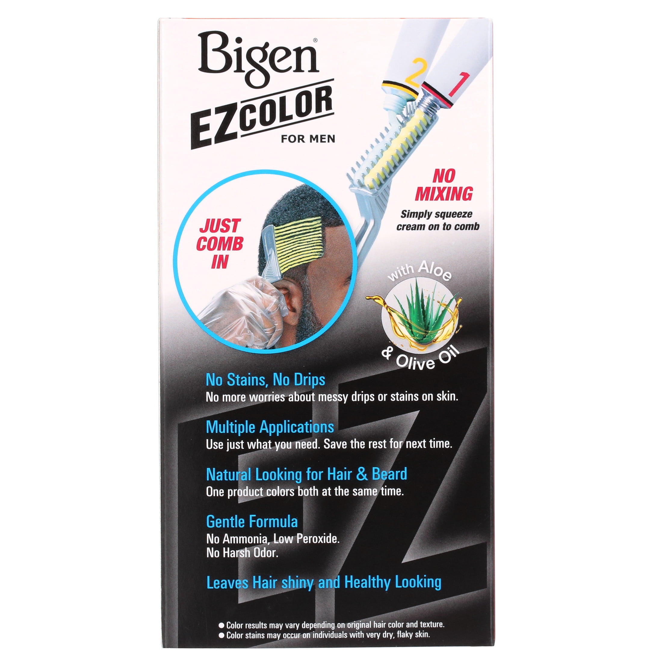 Bigen EZ Color for Men, Jet Black, M1, Permanent Hair Color