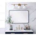 thumbnail image 2 of Elegant Lighting MR802436BL 24 x 36 in. Soft Corner Metal Rectangular Mirror, Blue, 2 of 6