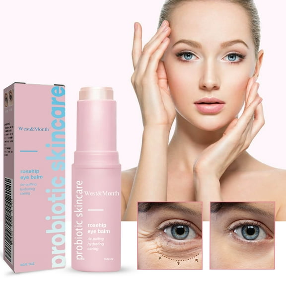 Rosehip Eye Cream Stick, Eye Contour Moisturizing, Hydrating, Wrinkle Fading, Dark Circle Lifting Eye Cream