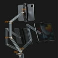 thumbnail image 2 of Langgg Support de Téléphone Réglable en Alliage d'Aluminium Portable Réutilisable pour la Maison, Dortoir, Tablette, Support de Lit pour Tablettes, Cahier, Gris, 2 of 9