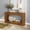 Pecan Wirebrush, variant on Grande Console Table w/ Bottom Shelf (56in / 1420mm), Black Wirebrush