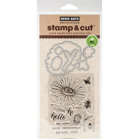 Hero Arts Stamp & Cut Daisy & Bugs