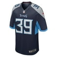 thumbnail image 2 of Men's Nike Darrell Baker Jr  Navy Tennessee Titans  Game Jersey, 2 of 6