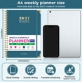 thumbnail image 2 of NIRMIRO 2026-2027 Academic Planner, Hardcover Large Jul.2026 to Jun.2027 A4 Spiral Hardcover Planner with Weekly & Monthly Layouts, 8.5"x11", 12 Month Tabs, 4 Stickers, Inner Pocket, for School, 2 of 7