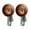 Brown A, variant on Jack O Lantern Halloween Candy Sugar Salt Bae Pumpkin Novelty Clip-On Stud Earrings