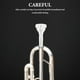 thumbnail image 2 of Boquilla de corneta de latón Boquilla de metal Boquilla de instrumento Boquilla portátil para corneta en Bb Reemplazo de instrumento musical, 2 of 4