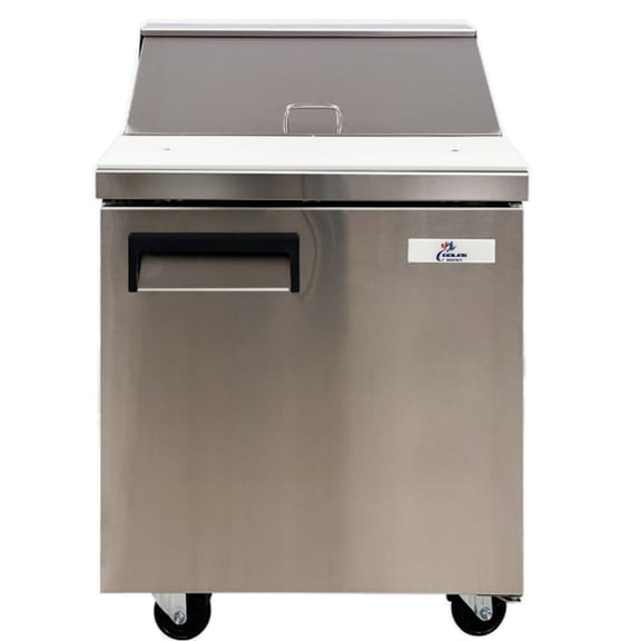 Commercial Refrigerated Sandwich Prep Table 1-Door 27 Ins Stainless Steel Merchandise Cold Salad