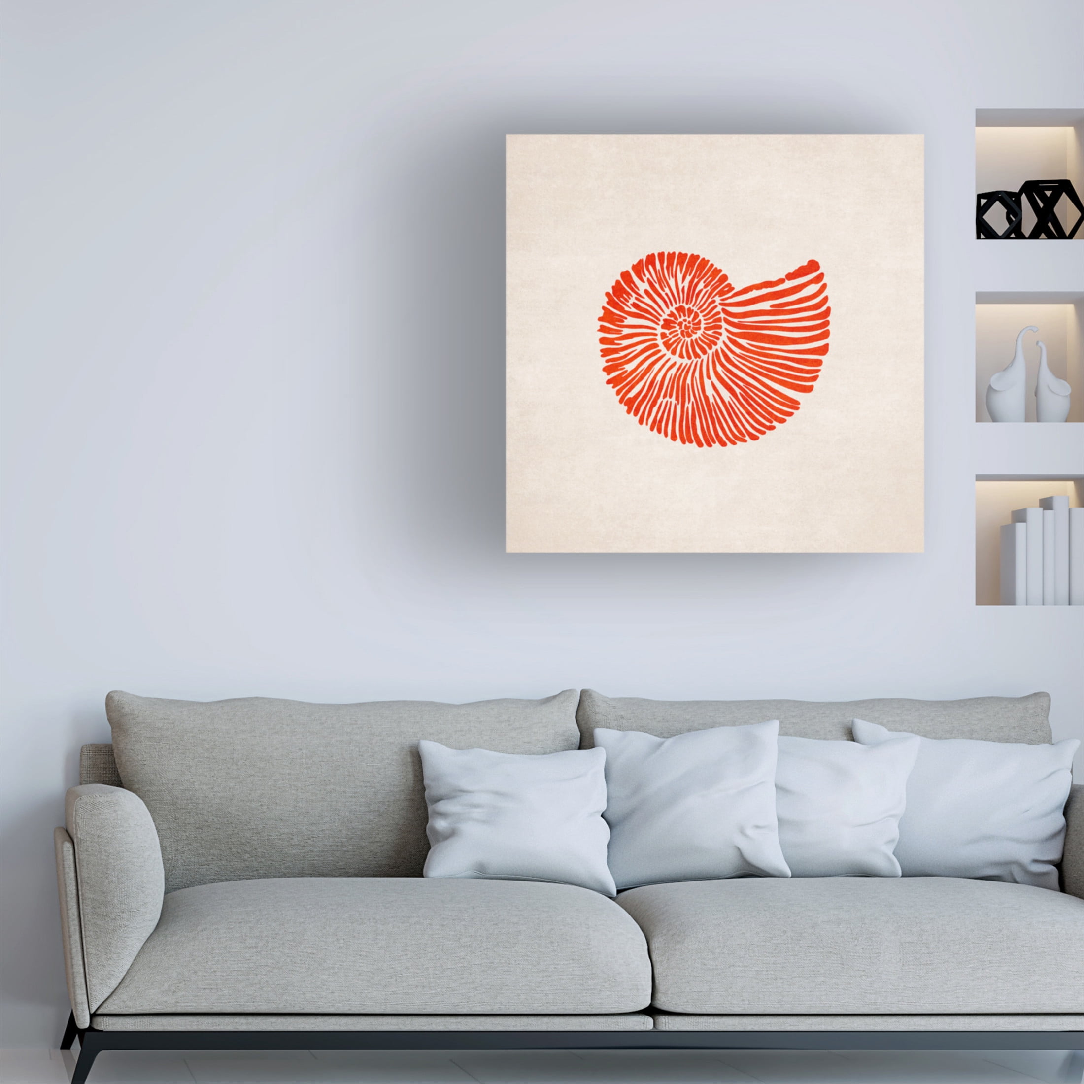 Trademark Fine Art Emel Tunaboylu  Shell Canvas Wall Art