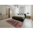 thumbnail image 5 of Ahgly Company Machine Washable Indoor Rectangle Industrial Modern Rosy Pink Area Rugs, 7' x 9', 5 of 7