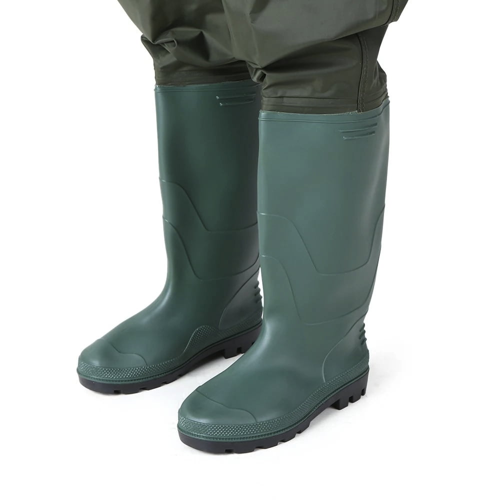 Details about   Nylon PVC Fishing Chest Waders Breathable Waterproof w/ Wading Boots Army Green 