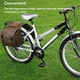 thumbnail image 5 of Sonducket Sillín de bicicleta, alforjas impermeables de lona, ​​mochila, herramientas laterales, asiento trasero, portabicicletas, viajes, Ciclismo Negro, 5 of 6