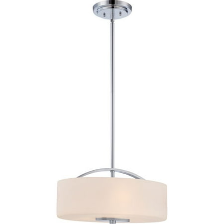

Polished Chrome Three-Light Drum Pendant