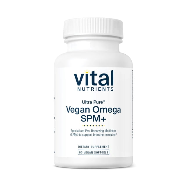 Suplemento Vital Nutrients Ultra Pure Vegan Omega SPM+ 90 cápsulas blandas
