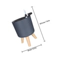 thumbnail image 2 of PTOOTP Self Watering Planters with Water Level Indicator 1Set Grey Plastic for Balcony and Indoor Plants, 2 of 8