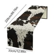 thumbnail image 4 of zhangmingg Western Style Farmhouse Table Runner with Cowhide Animal Print for Kitchen and Dining Room, 4 of 8
