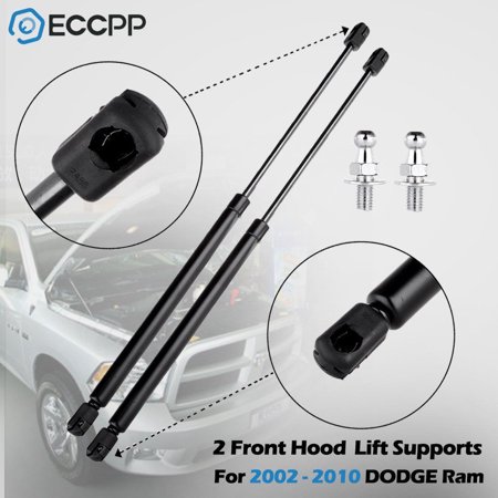 Dodge Shadow Strut - ECCPP 2 Pcs Front Hood Lift Supports Struts Shocks Springs For Dodge Ram 2002-2010