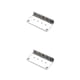 thumbnail image 4 of Yuarrent Guitar Bridge Baseplate Plate Elaborate Stable Parts Manual Metal Bass Replacing Accessories Part Replacement Universal Plata 2Conjunto, 4 of 6