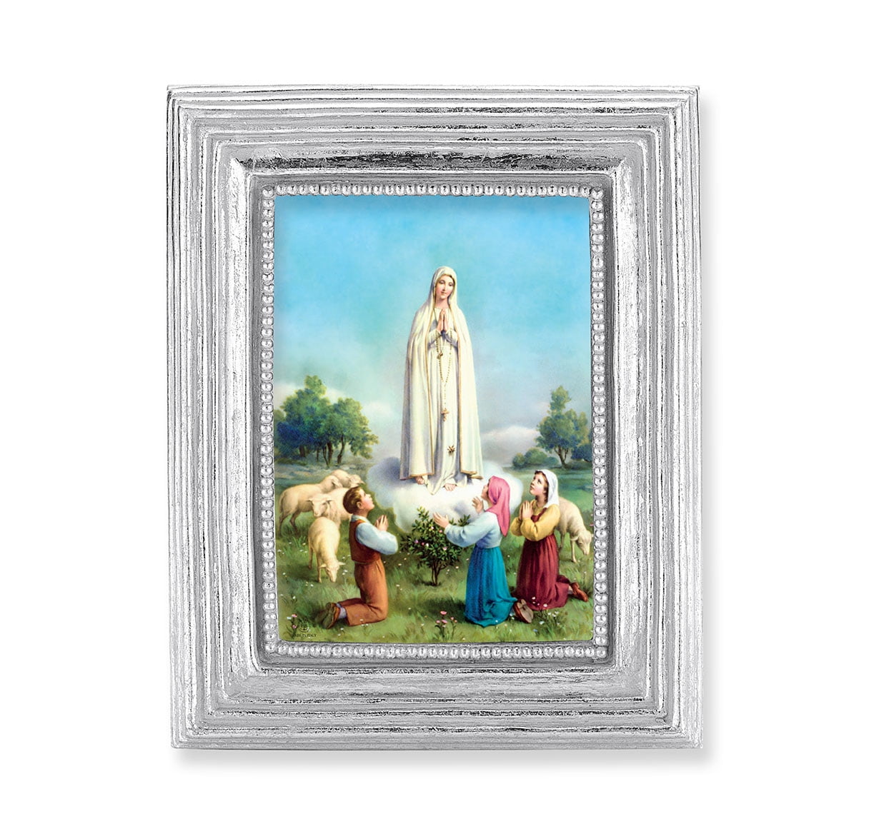 3 3 4 X 4 1 2 Silver Frame With A 2 5 X 3 5 Our Lady Of Fatima Print Walmart Com 3 3 4 X 4 1 2 Silver Frame With A 2 5 X 3 5 Our Lady Of Fatima Print Walmart Com