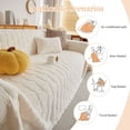 thumbnail image 5 of CJC Couch Cover for Pets, Sofa Slipcover for 2 Cushion Couch Sectional L Shape Sofa Cover, Dog & Kids Protective Throw Cover (Beige, 71" x 118"), 5 of 12