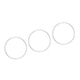 thumbnail image 1 of PTOOTP 3Pcs Silver Electroplated Metal Ring for Dreamcatcher and Handmade Craft Frames, 1 of 8