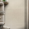 thumbnail image 4 of Beverly Rug Easy Jute Outdoor Indoor Non Shedding Easy-Cleaning Rug Bordered Off-White 5x7, 4 of 9