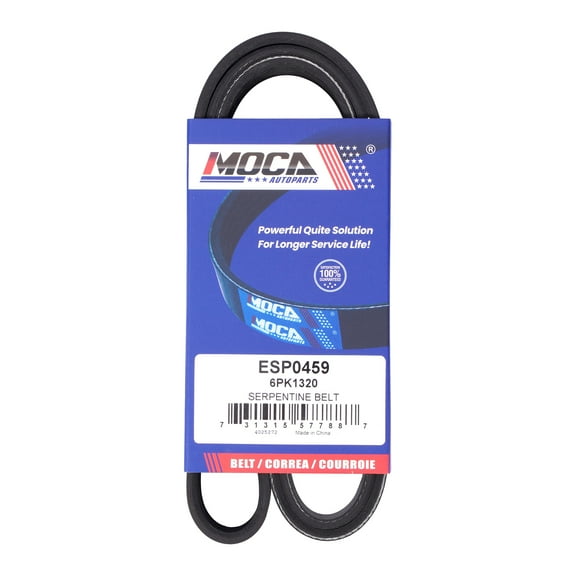 MOCA AUTOPARTS 6PK1320 Serpentine Belt Fit for 2006-2010 Mazda 5 2.3L & 1983-1985 Mercury Cougar 5.0L & 1983-1985 Ford Thunderbird 5.0L