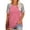 Pink, variant on Rosvigor Plus Size T Shirts for Women Color Block Tops Loose Tee Short Sleeve Blouses