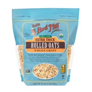 Bob's Red Mill Organic Extra Thick Rolled Oats, 32-ounce (Pack of 4)