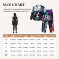 thumbnail image 4 of Picia Modern Abstract Colorful Skull A Pattern Women’s Long-Sleeve Sleepwear Set - Soft 2-Piece Loungewear with Pockets, Comfy PJs for Relaxing Nights-XX-Large, 4 of 7