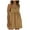 Khaki, variant on Womens Summer Sleeveless Mini Dress Casual Loose V Neck Sundress with Pockets
