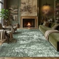 thumbnail image 3 of BERTHMEER 6'x9' Area Rugs for Living Room Bedroom Bathroom Dining Room Office Contemporary Abstract Large Machine Washable Non Slip Indoor Rugs Carpets,Deep Green, 3 of 7
