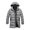 Grey, variant on BAETEUY Men's Cotton Coat with Hood - Long Sleeve Pockets Long Down Jacket