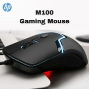 HP USB Wired Gaming Optical Mouse with LED Backlight and Adjustable 1000/1600 DPI Settings, 3 Buttons and Press Life Up to 5 Million Clicks