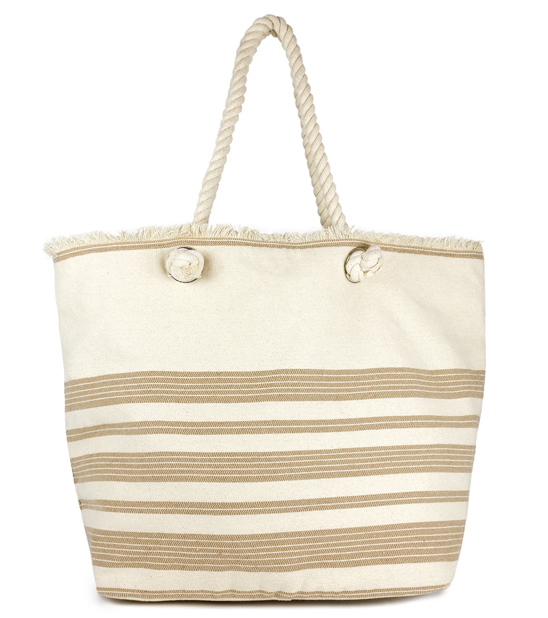 Magid Women's Spring Oversized Cotton Tote Bag with Rope Handle Natural ...