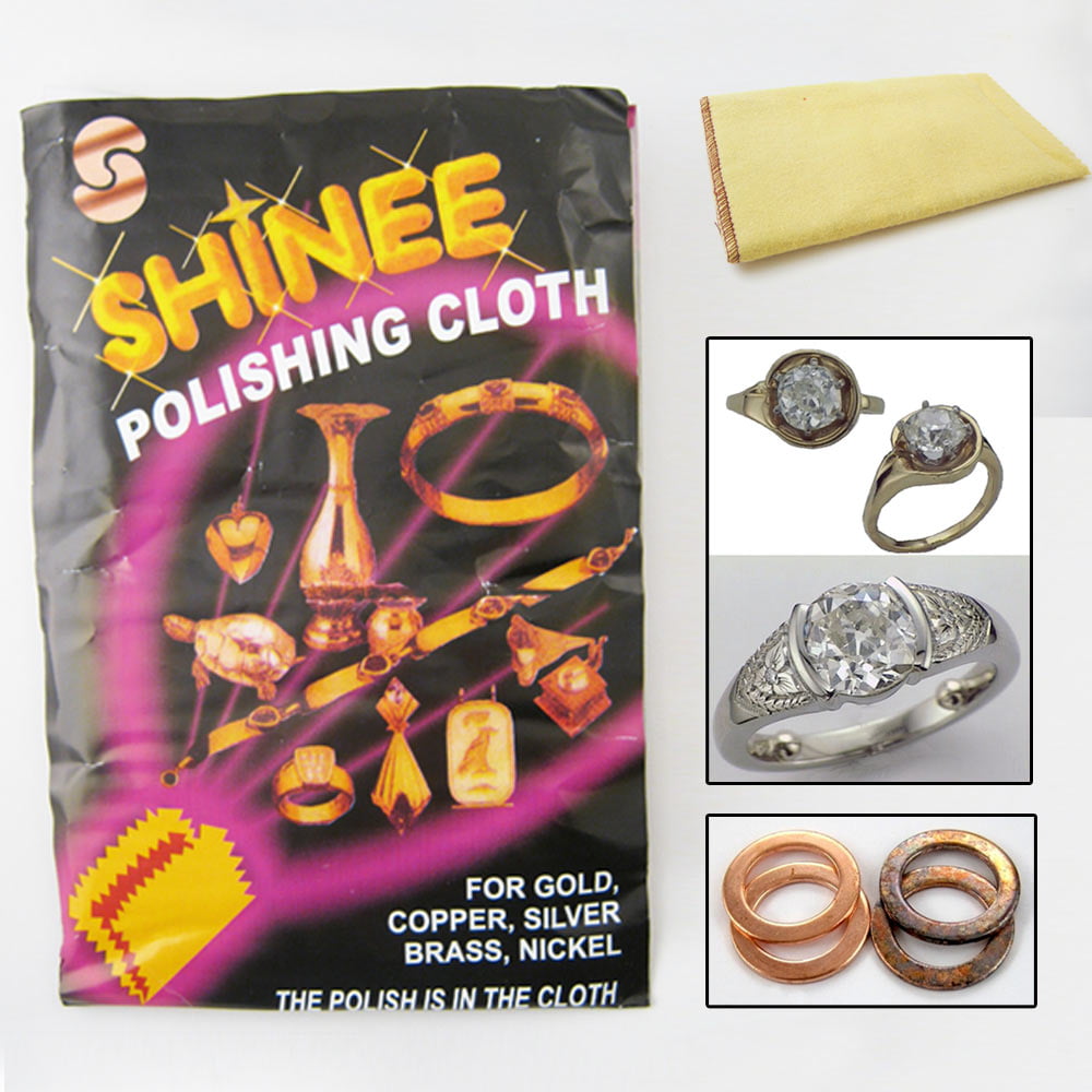 copper and brass clean and polish silver Rouge jewelry polishing cloth gold 