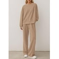 thumbnail image 3 of PRETTYGARDEN 2 Piece Sets For Women Fall Trendy Long Sleeve Sweatshirt Wide Leg Pants Loungewear Set Matching Sweatsuit, 3 of 10