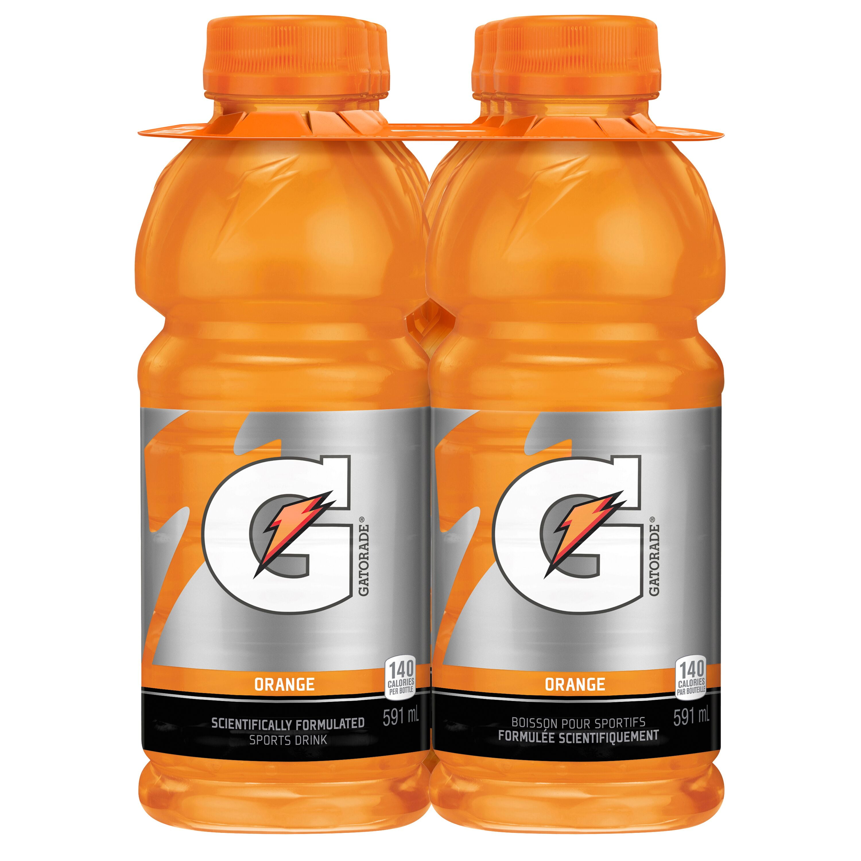 Gatorade Orange Boisson pour Sportifs 6 x 591 mL, Bouteilles 6x591mL