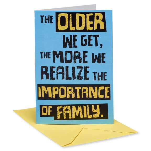 American Greetings Funny Birthday Card for Anyone (Family Importance)