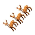 thumbnail image 6 of Zcyifa 3 Reindeer Figurine Christmas Decoration Plush Elk Table Decor, 6 of 10
